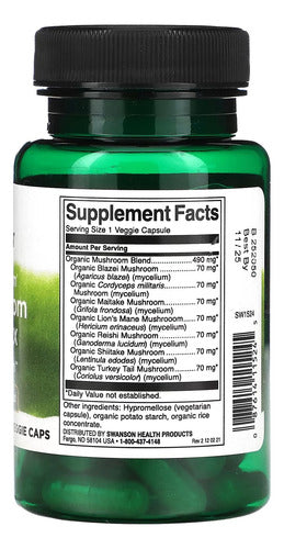  Swanson- 7 Mushroom Complex  60capsulas