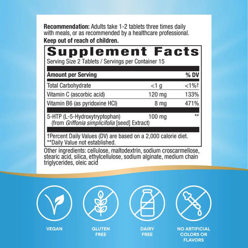 Natures Way - 5-htp + Vit C + B6 (30 Capsulas) N/a