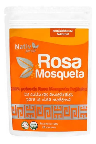 Nativ For Live - Rosa Mosqueta En Polvo 100gr Sin Sabor