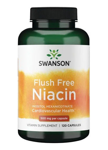 Swanson- Niacina Flush Free 500 Mg 120 Capsulas