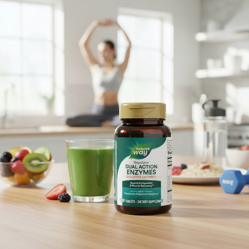 Natures Way Enzymas Digestivas Pancreáticas Y Sistémicas 100 Sin Sabor