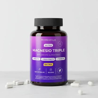 Ortomolecular- Ultra Magnesio Triple 120 Cápsulas