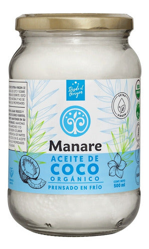 Manare- Aceite De Coco Orgánico  500ml