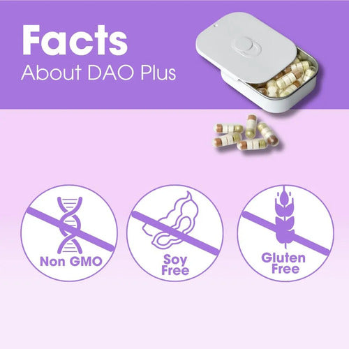 Dao Intolerant Enzimas Dao 50 Caps Sin Sabor
