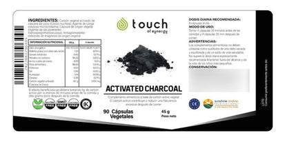 Touch Of Synergy - Carbón Vegetal Activo - 90 Cápsulas 