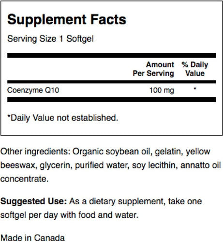 Swanson - Coq10 100mg  salud cardiovascular 50 Softgels