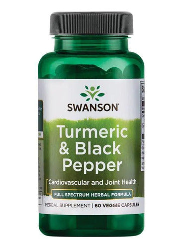 Swanson- Cúrcuma Y Pimienta Negra 600mg 60capsulas