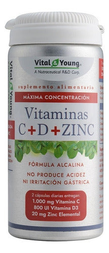 Vital Young - Vitaminas C + D + Zinc, 60 Caps