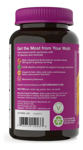 Natures Way - Multivitamínico Para Mujeres Gomitas 60 Caps Bayas Mixtas