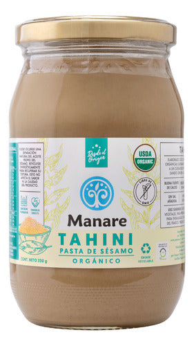 Manare- Tahini Pasta De Sesamo Organico 330g