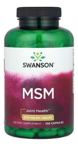 Swanson- Msm Cartílago, Colágeno, Tendones 500mg 250 Capsulas