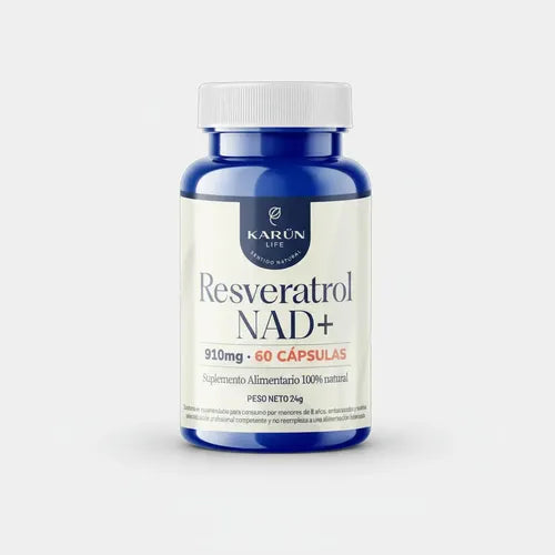 Karun Life- Resveratrol Nad+ 910mg 60 Cápsulas 