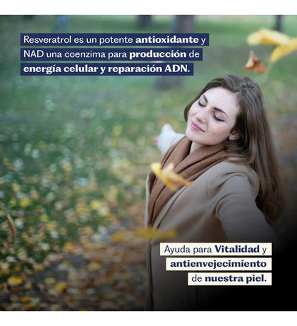 Karun Life- Resveratrol Nad+ 910mg 60 Cápsulas 