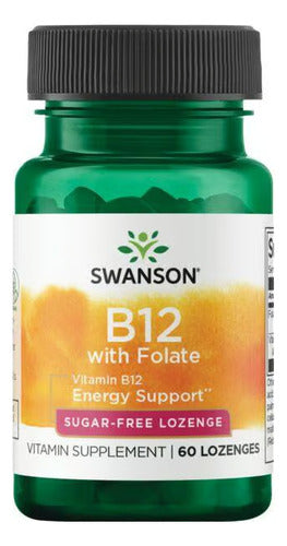 Swanson- B12 Con Folate 1000mcg 60 lozenges