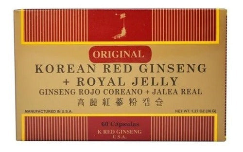 Fdc- Ginseng Rojo Koreano Con Jalea Real  60 Capsulas 