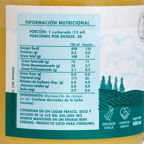 Manare- Mantequilla Ghee Clarificada 450 Ml 