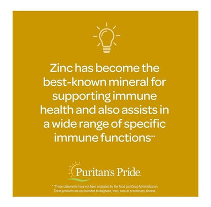 Puritan's Pride - Zinc Gluconato 25mg 100 Tabletas 