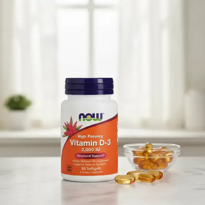 Now - Vitamina D-3, 2000 Ui, 30 Cápsulas N/a