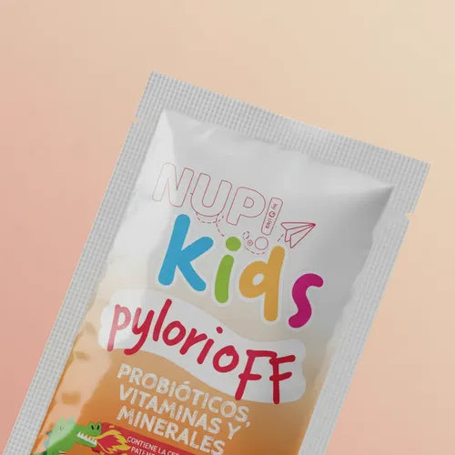 Nup Kids- Pylori Off  Probióticos + Vit D + Prebióticos 30 Sachets 