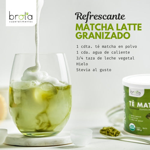 Te Matcha Organico Brota 100 Grs Sin Azucar
