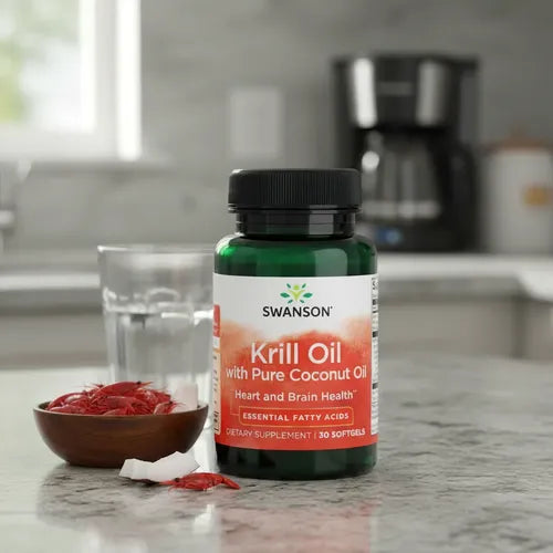 Swanson-  Aceite De Krill Con Aceite De Coco 30softgels
