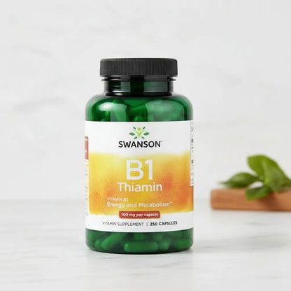Swanson B1 Tiamina 100mg 250caps Sabor Sin Sabor