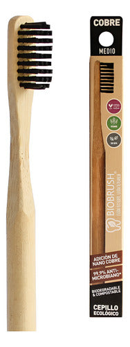 Biobrush- Cepillo De Dientes De Bambú Medio Negro