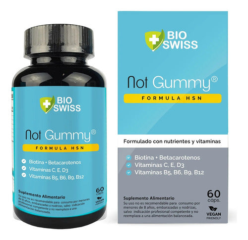 Bio Swiss - Not Gummy 60 Cápsulas