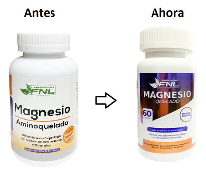 FNL- Magnesio Quelado 60 Cápsulas
