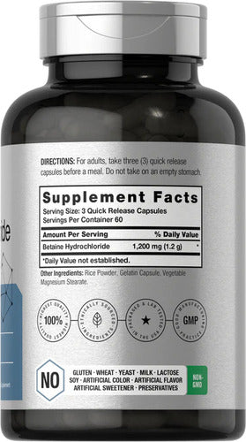 Horbaach- Betaina 1200mg 180 Capsulas