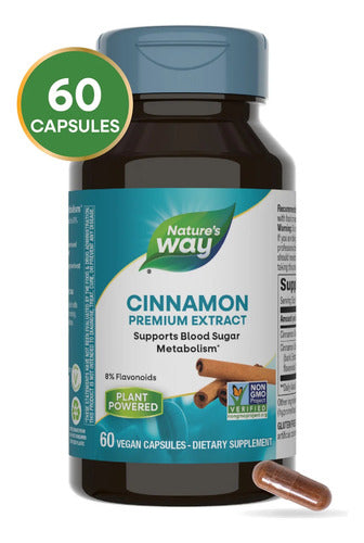 Natures Way - Extracto De Canela 60 Capsulas N/a