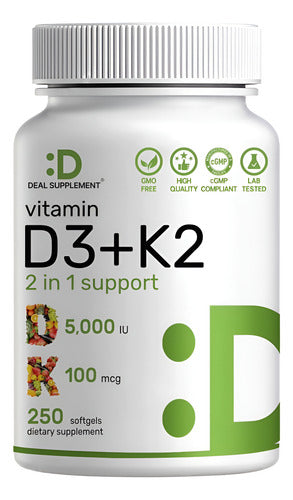 Deal - Vitamina D3+k2 5000ui 250 Caps