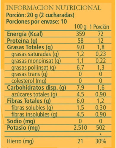 Aquasolar - Hemp Protein 200g Polvo 100% Orgánico Proteina
