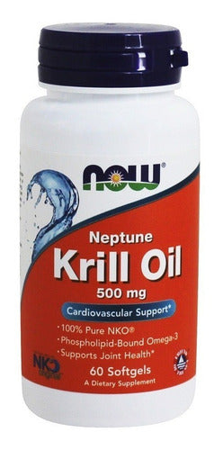 Now -  Aceite De Krill ( Now Krill Oil ) 500 Mg. 60 Caps