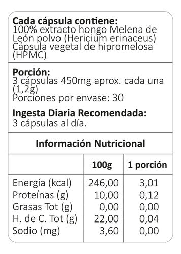 Avanti- Melena De León Pack X2 450 Miligramos 90 Cápsulas