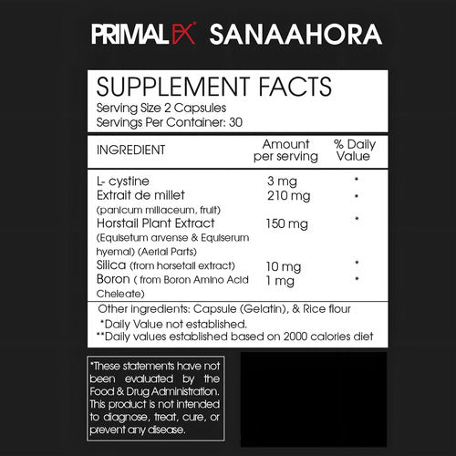 Innerx Primal Fx Suplemento Dietario Cabello Mas Grueso Y Joven X60 Sin Sabor