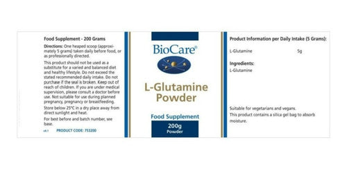 Biocare - L-glutamina  En Polvo 200gr