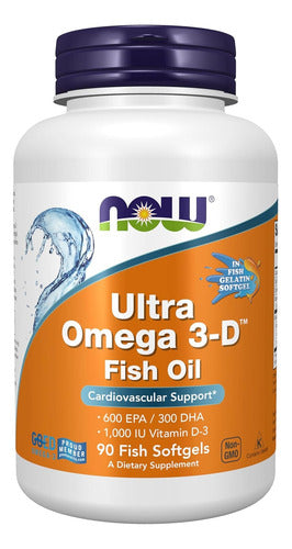 Now - Ultra Omega 3 Con Vitamina D3 1000ui 90 Cápsulas