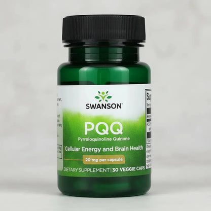 Pqq 20 Mg Energy 30 Cápsulas Vegetales Swanson Sin Sabor