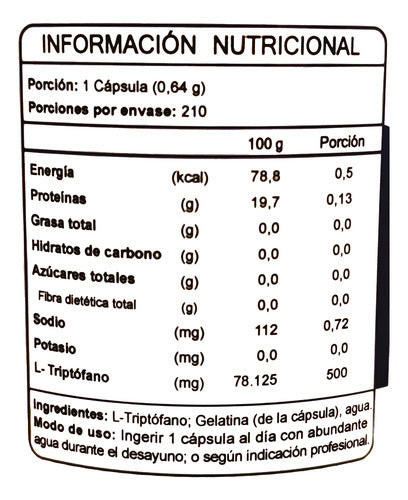 FNL-   L-Triptofano 210 Cápsulas