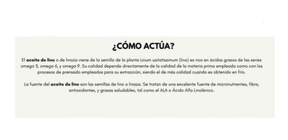 Touch Of Sinergy - Aceite De Lino 60 Cápsulas
