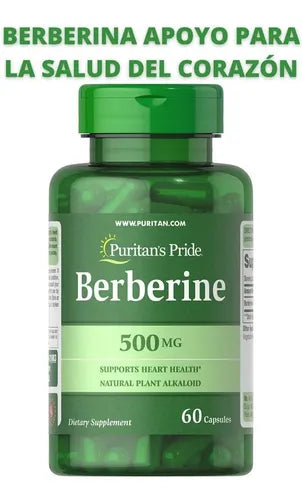 Puritan's Pride - Suplemento Vitaminas Berberina De 60g  X 60 Un