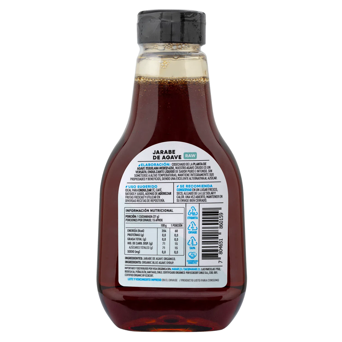 Manare- Jarabe De Agave Orgánico 330 G