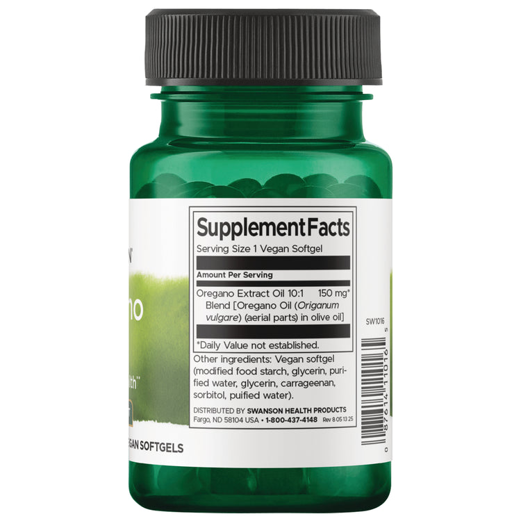 Swanson- Oregano Oil 150mg 120capsulas