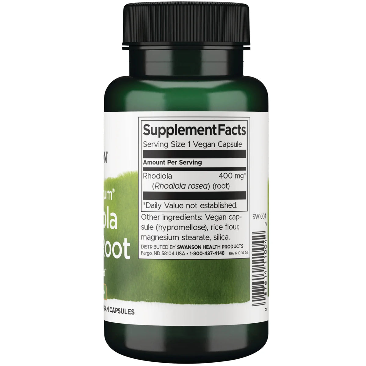 Swanson- Rhodiola Rosea Root 400mg 100capsulas