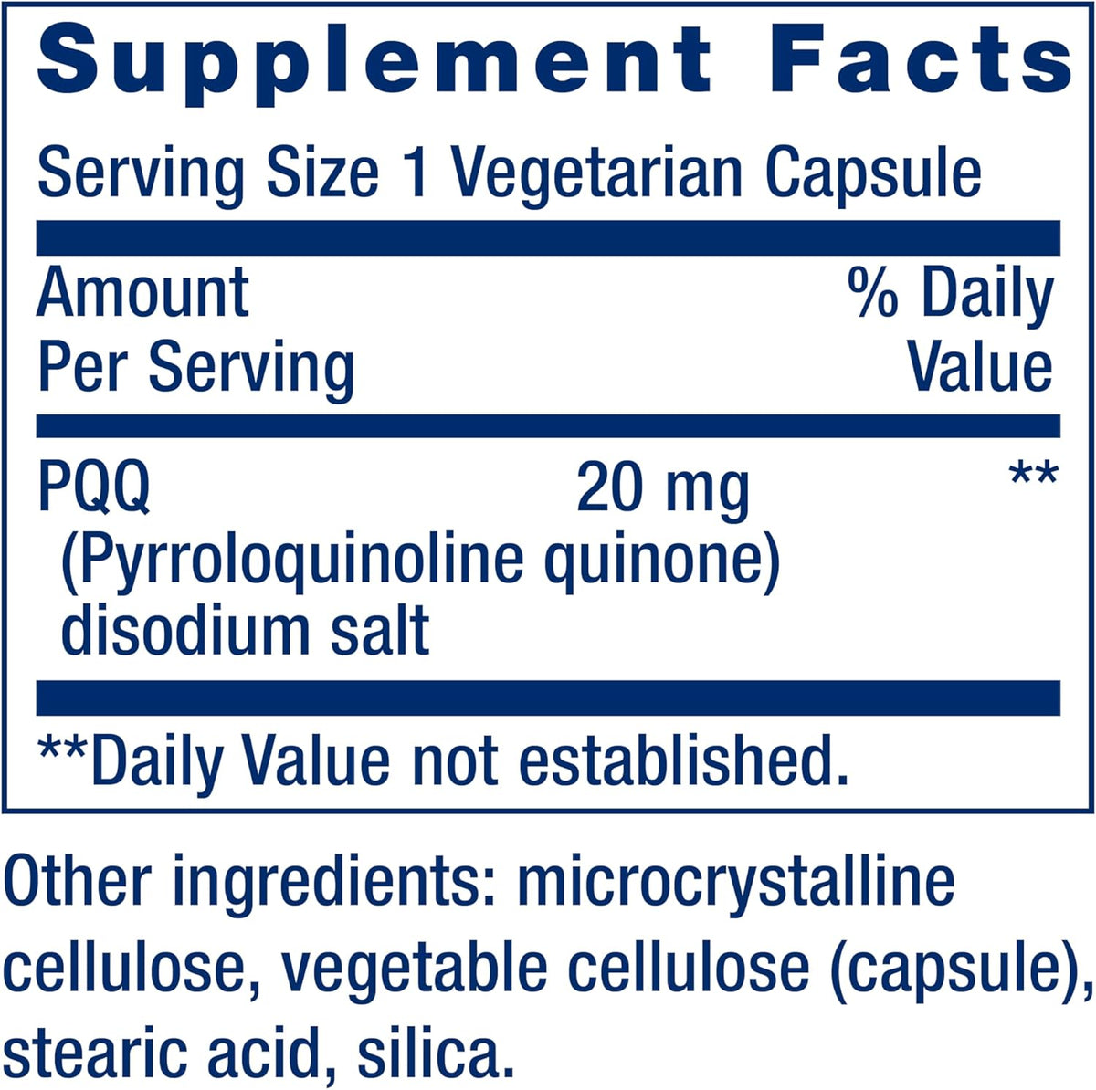 Pqq Pirroloquinolina Quinona Energía Celular Mitocondrias Natural