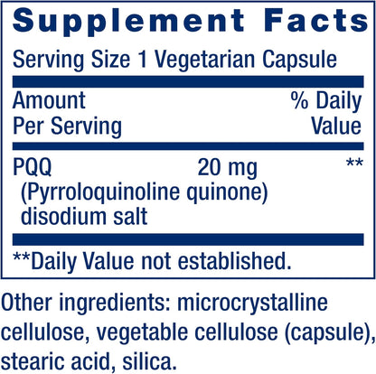 Pqq Pirroloquinolina Quinona Energía Celular Mitocondrias Natural